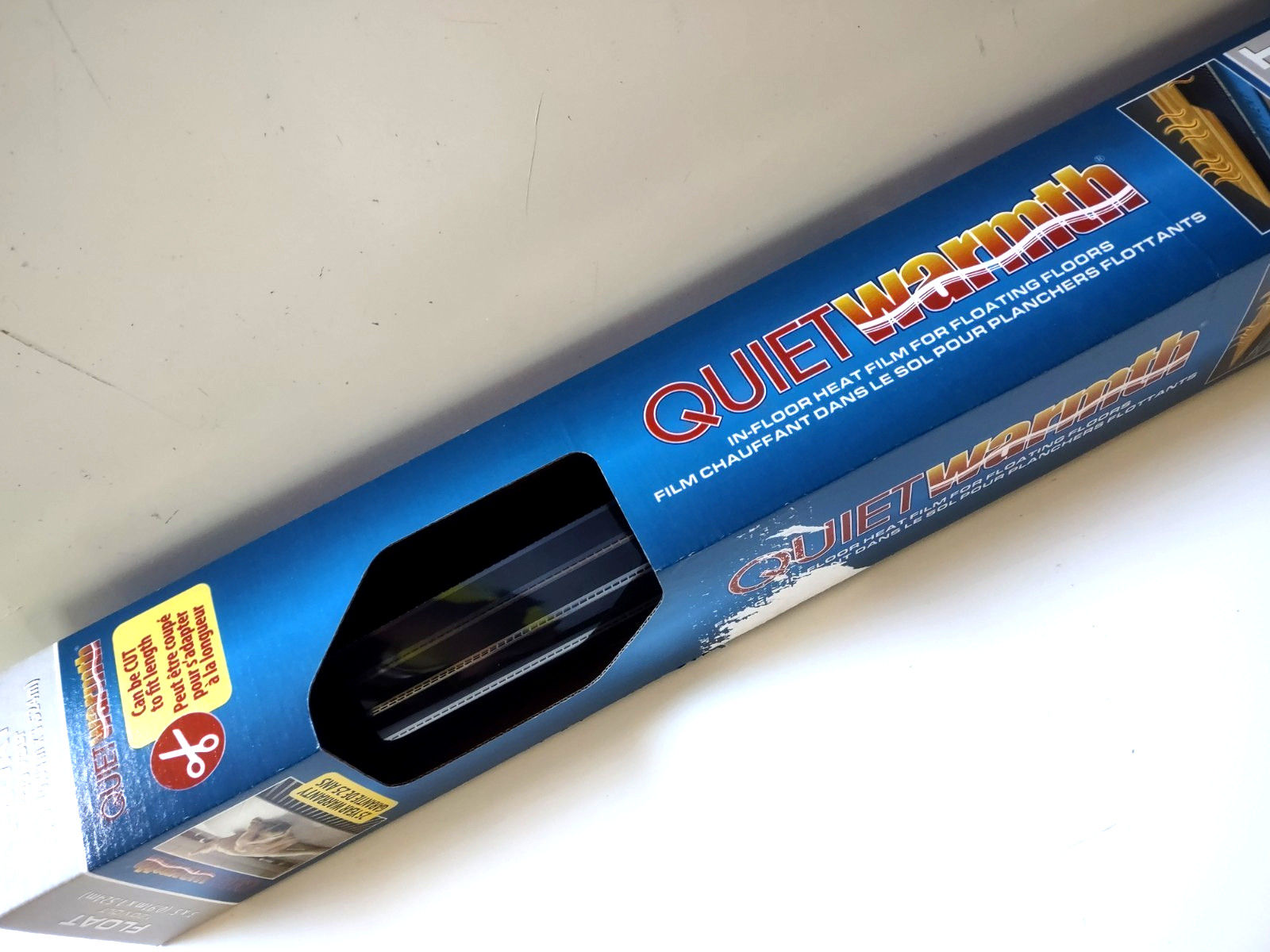 QuietWarmth QWARM3X5F120 3 Ft x 5 Ft 120v Radiant Under Floating Floor Heat Mat