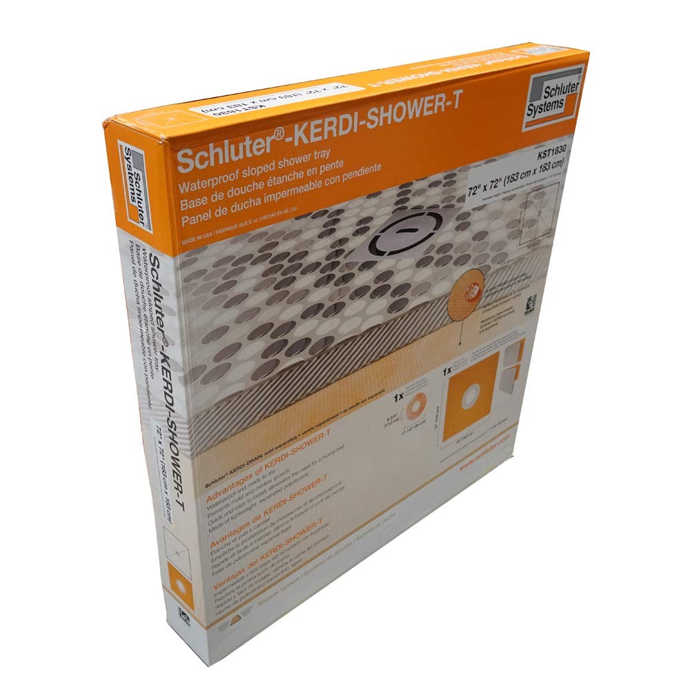 Kerdi Prefabricated Sloped Shower Tray Waterproof Ready Tile Lightweight