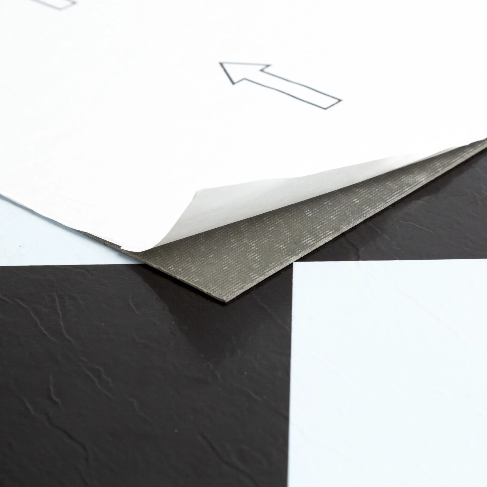 Nexus Self Adhesive 12-Inch Vinyl Floor Tiles, 20 Tiles – 12″ X 12″, Black & Whi
