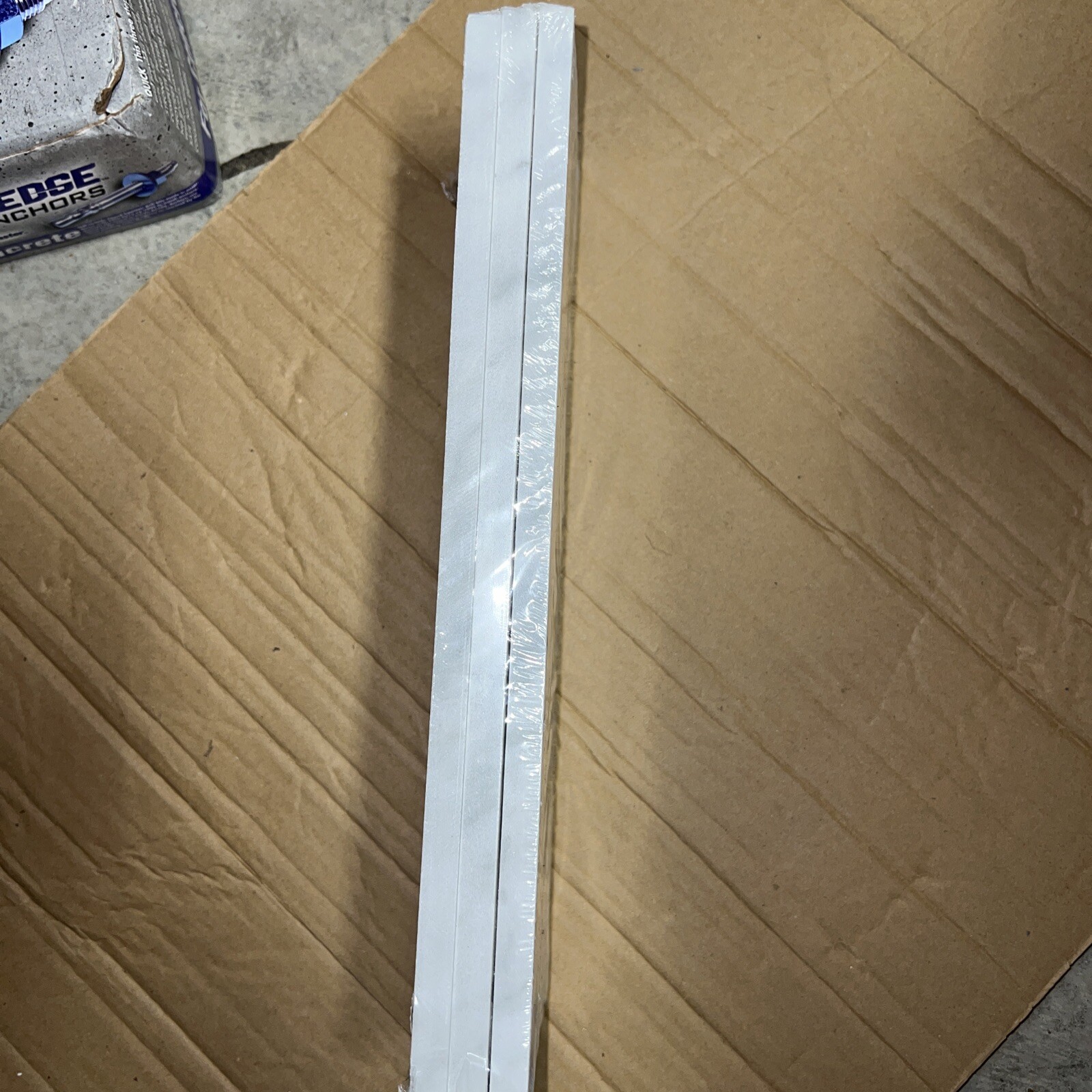 3 Pack Jeffrey Court Carrara 4″ x 12″ Marble Wall Tile Trim 99786 sealed pack