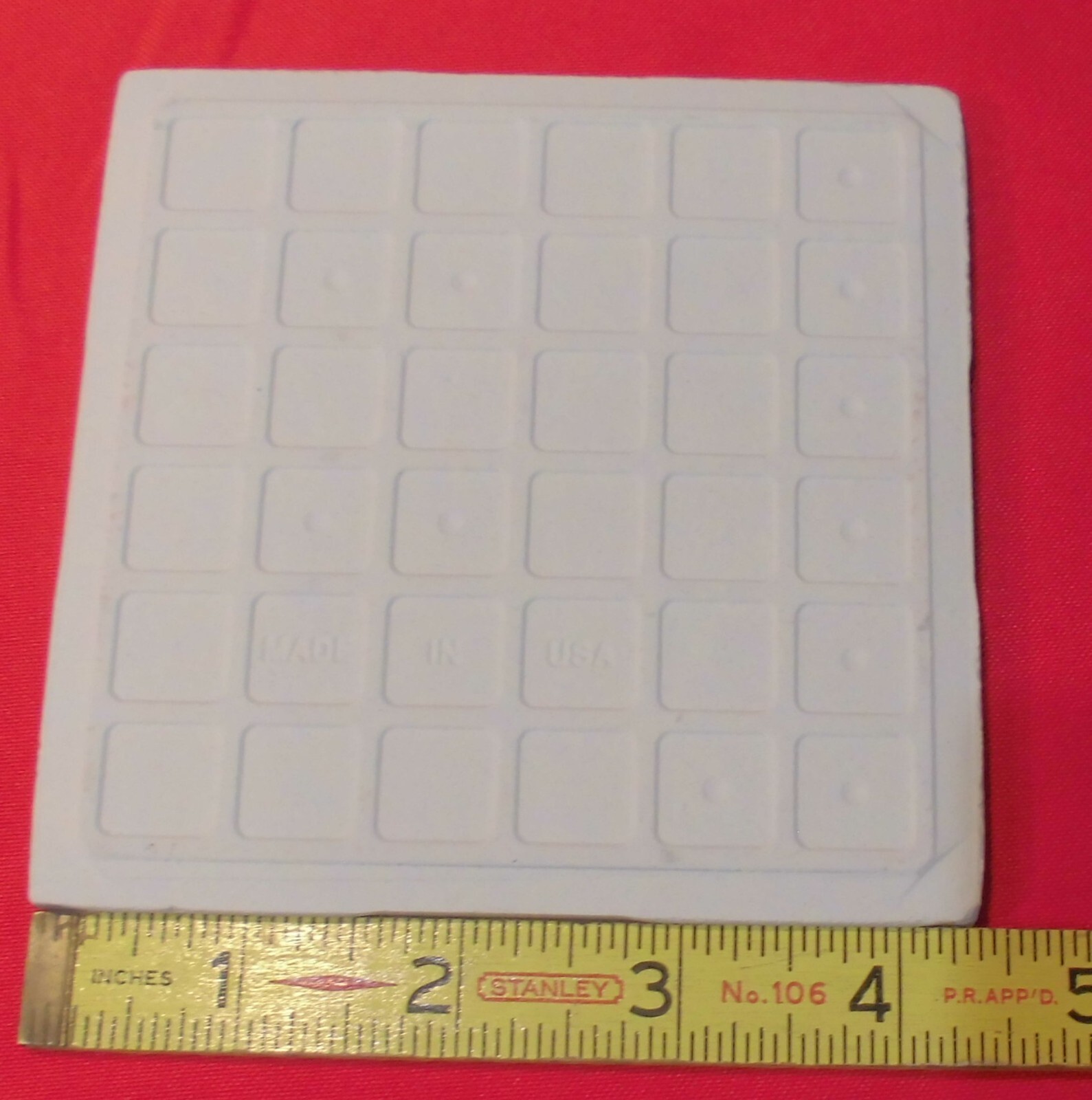 1 pc. Vermont Light Blue: 4-3/8″ Glossy Ceramic Tile by Florida Tile Co. NEW
