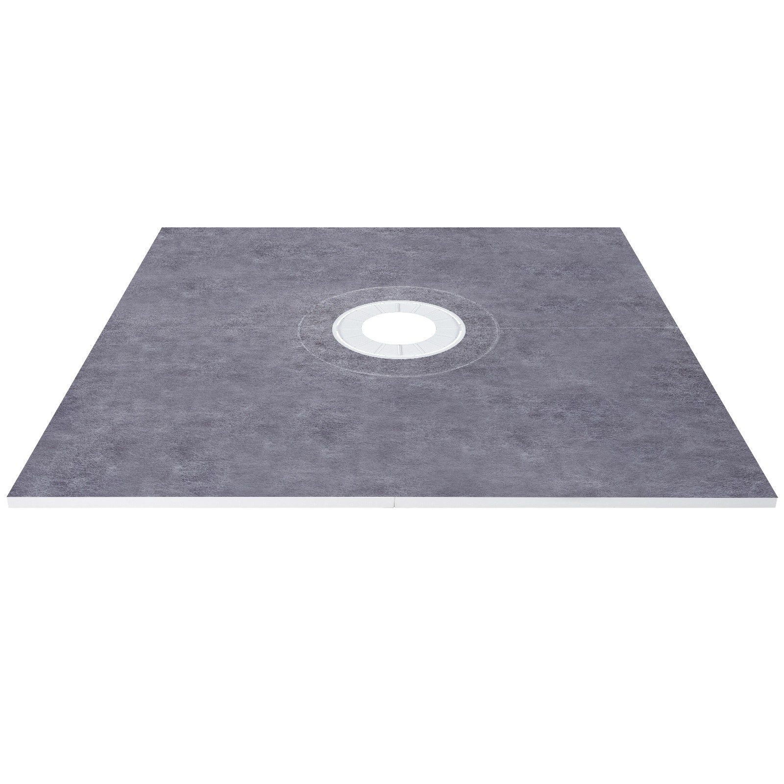VEVOR Shower Curb Kit 48″x48″ with Central Drain ABS Waterproofing