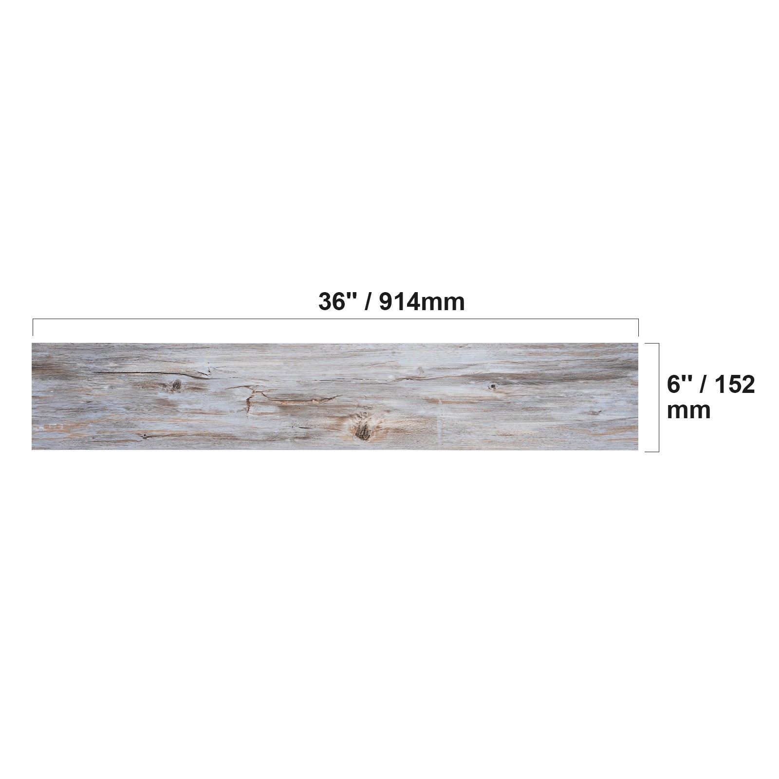 Uimoso 36 PCS 54sq.ft Self-Adhesive PVC Vinyl Floor Plank Wood Tiles Peel Stick