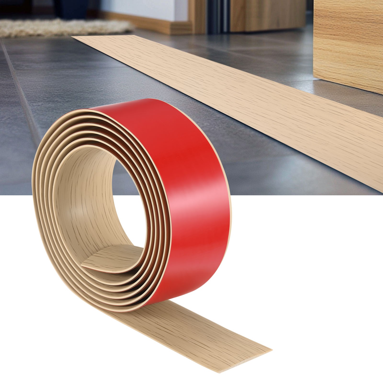 Transition Strip, 6.56FTx1.97Inch(2mx5cm) Floor Strip [Maple Wood Grain]