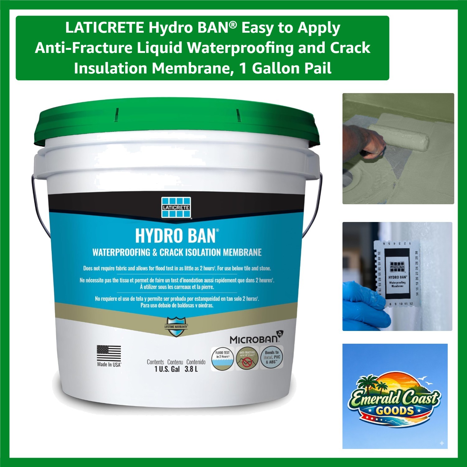 Hydro BAN Easy to Apply Anti-Fracture Liquid Waterproofing and Crack Insulati…
