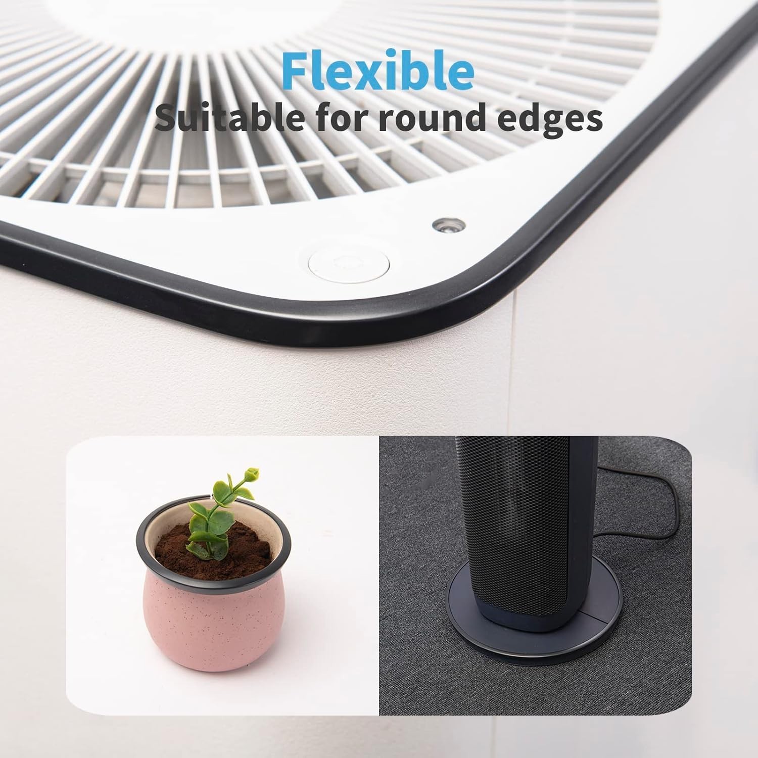 20ft Outside Vinyl Corner Trim Peel and Stick for Tile and Wall Edges, Furnit…