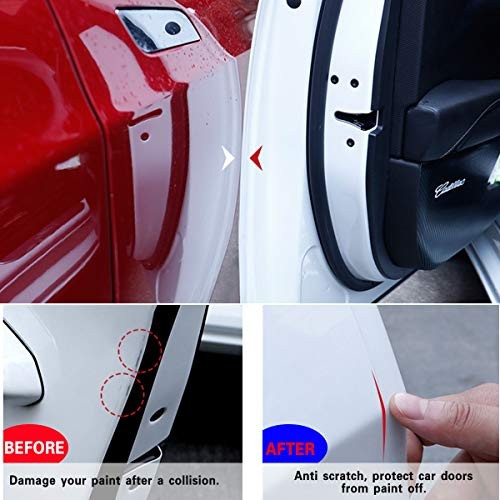 Car Door Edge Guard Invisible Automotive Door Sill 33Ft x 3.94” Transparent