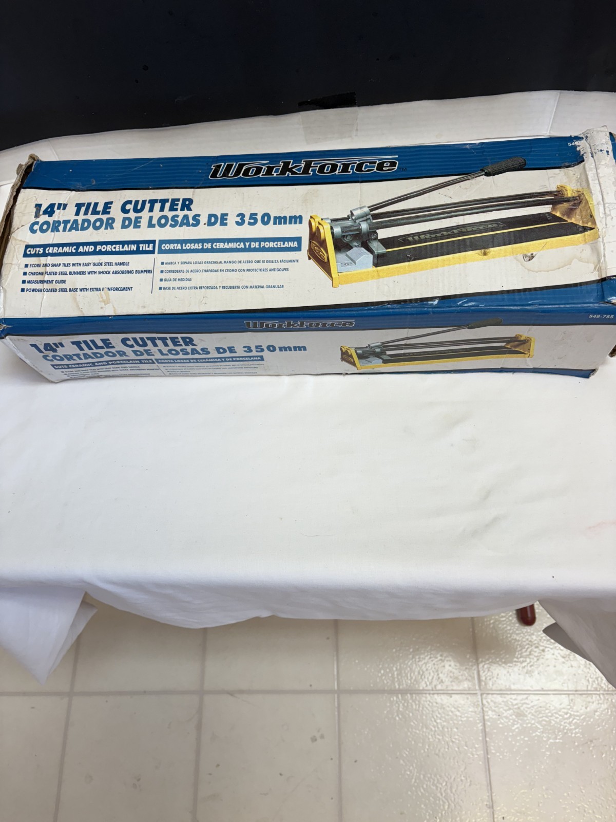 Workforce 14″ Tile Cutter THD14 Ceramic Porcelain Tile Tool Lightly Used