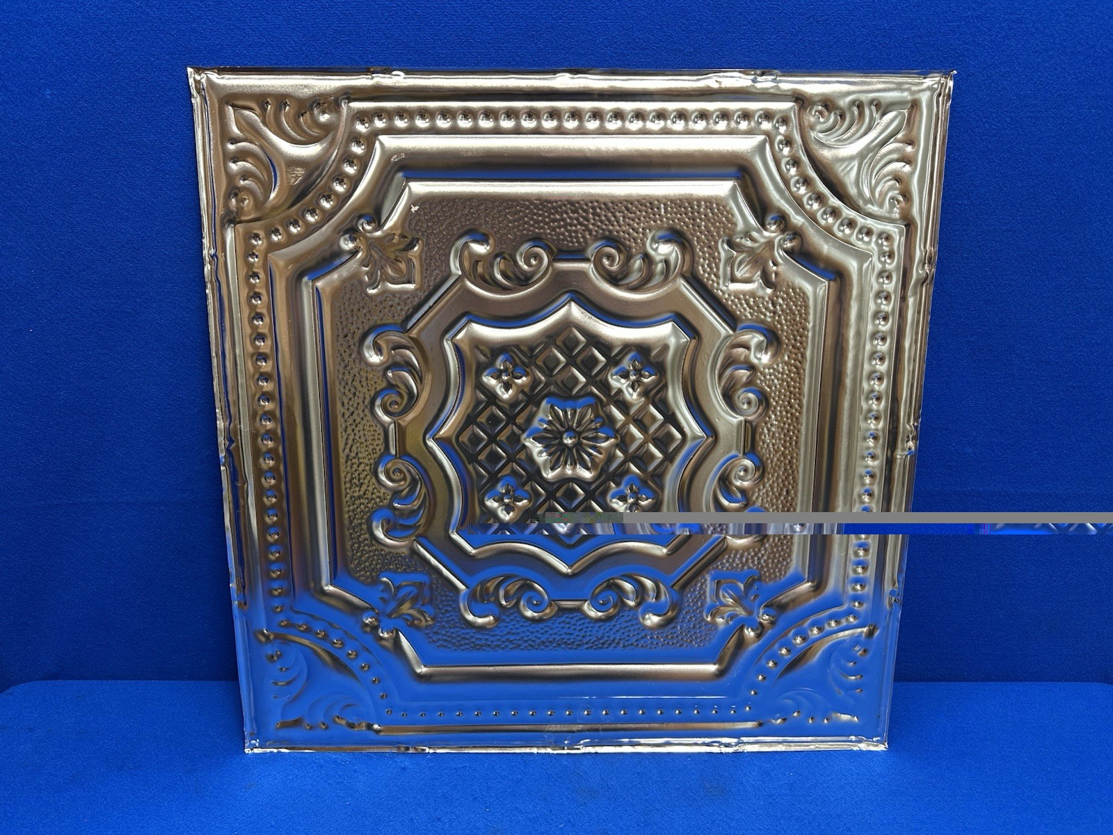 Set of Embossed Metal All Day Tony Pattern 612 Vintage-Inspired Ceiling Tiles
