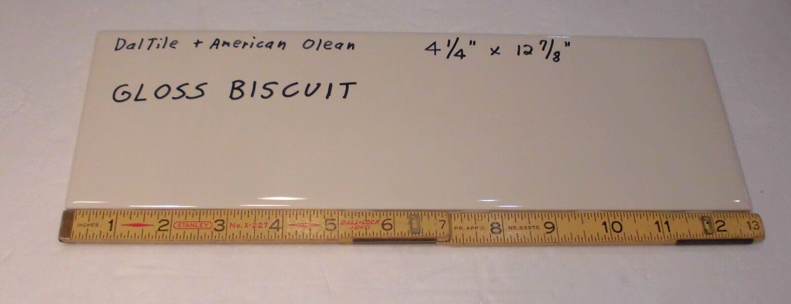 1 pc. Gloss Biscuit by Daltile #K175: 4-1/4 X 12-7/8″ Ceramic Tile, New Stock
