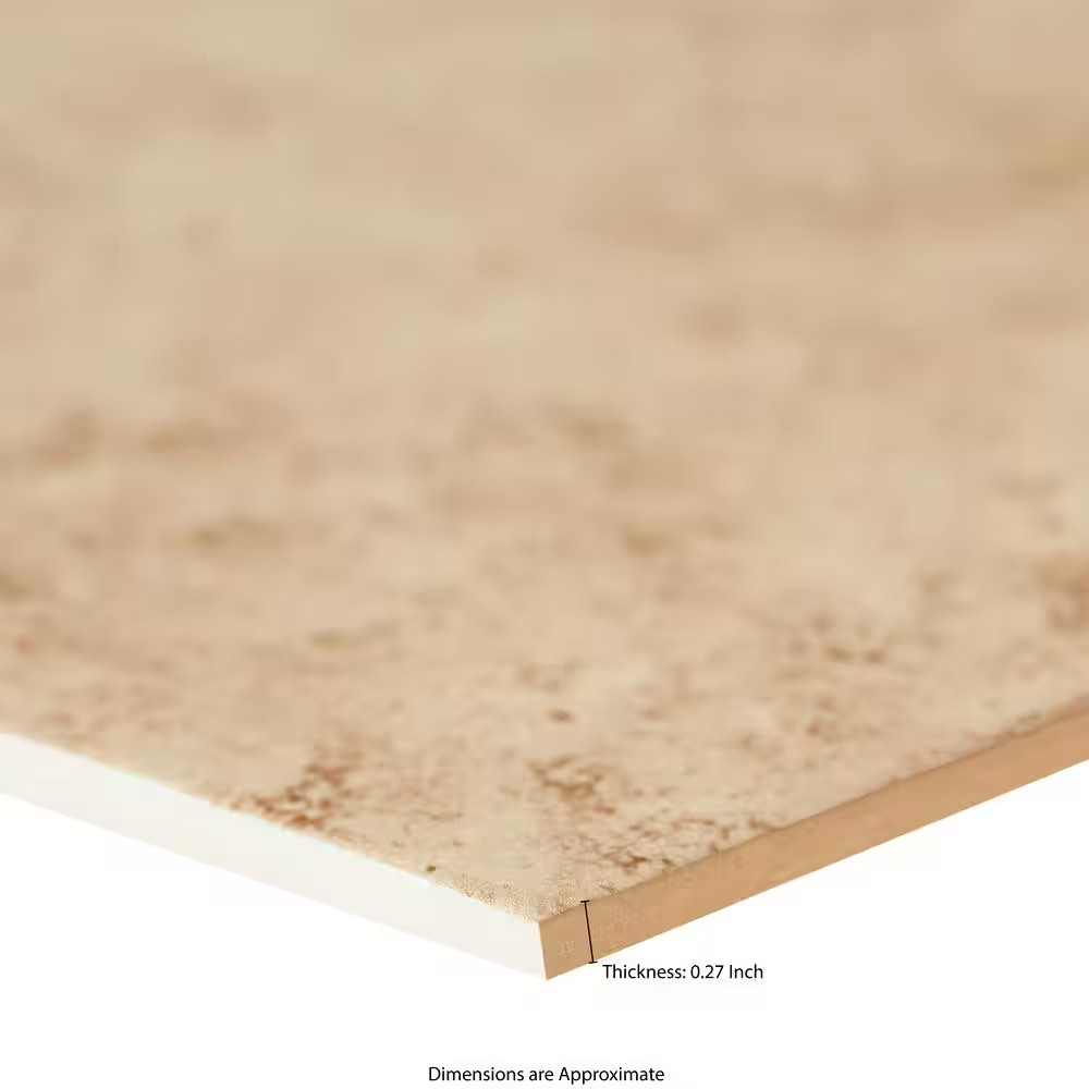Baja Beige 12 In. X 12 In. Matte Ceramic Floor and Wall Tile (15 Sq. Ft. /Case)