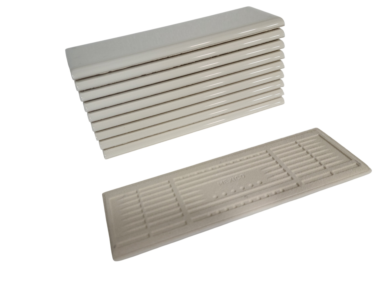 Almond Bone Beige Ceramic Bullnose Tile Subway Backsplash Classic Color 006