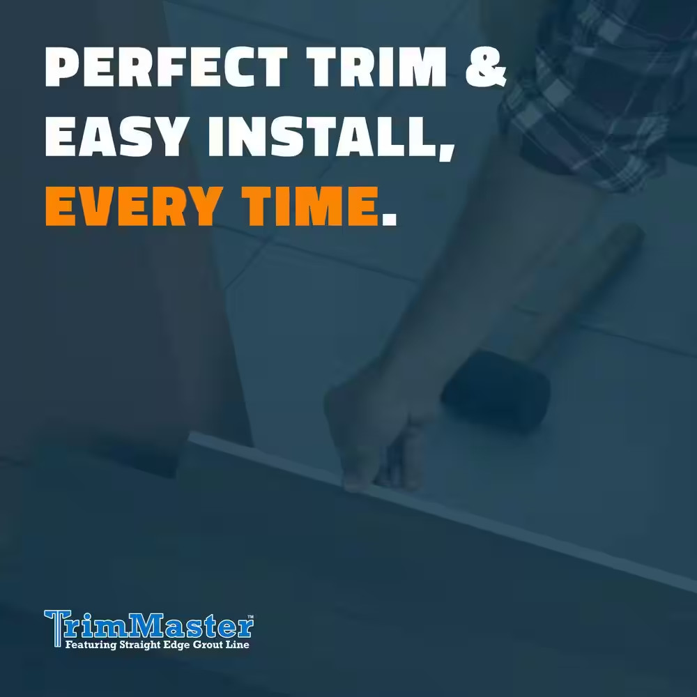 Silver 5/16 In. X 98 1/2 In. Aluminum L-Shaped Tile Edging Trim