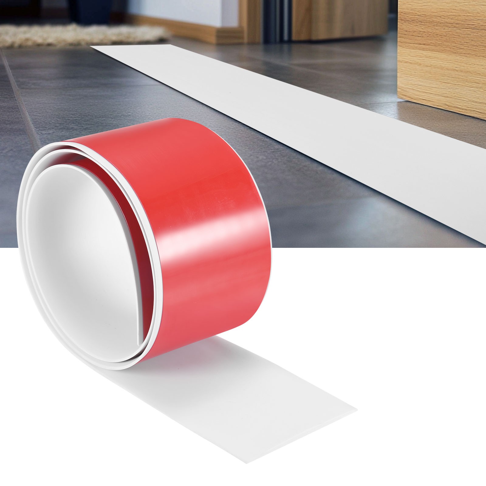 Transition Strip, 3.28FTx2.99Inch(1mx7.6cm) Floor Strip [White]