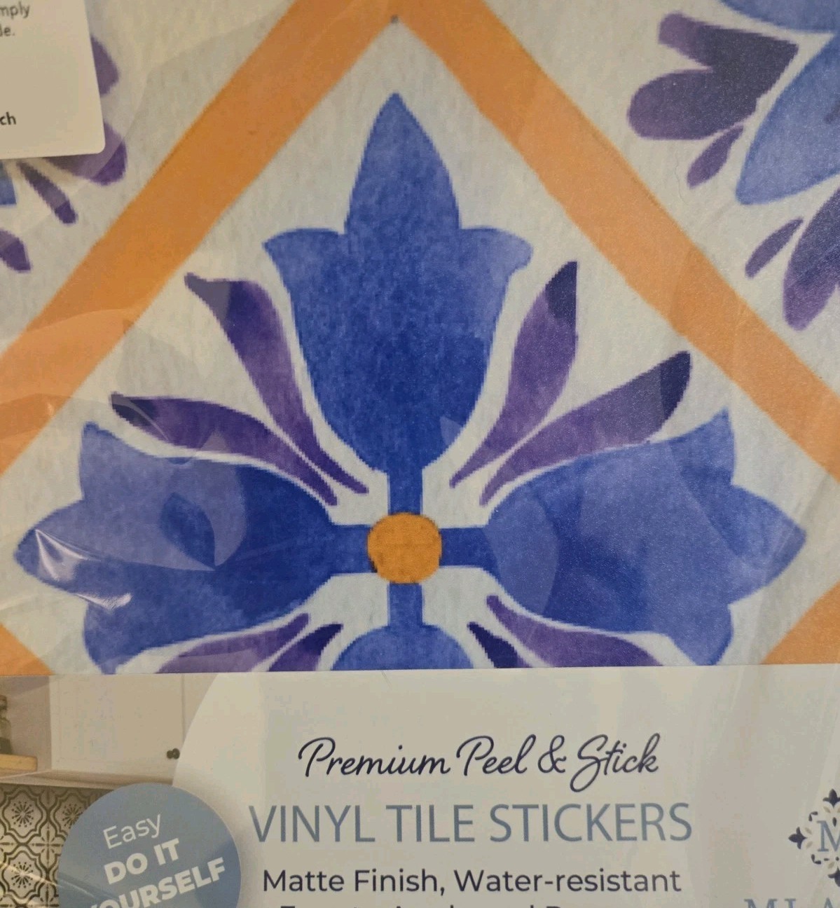 Lot Of 2 Mi Alma Peel and Stick Backsplash Tiles Vinyl 8″ x 8″ Model L03 24pk Ea