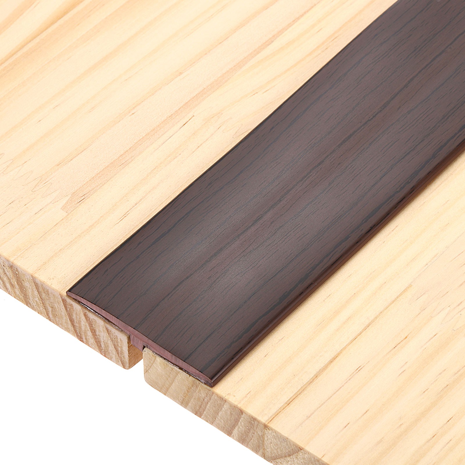 1.97″x6.56 Ft Black Walnut T-Molding Transition Strips Vinyl Edge Trim for Gap