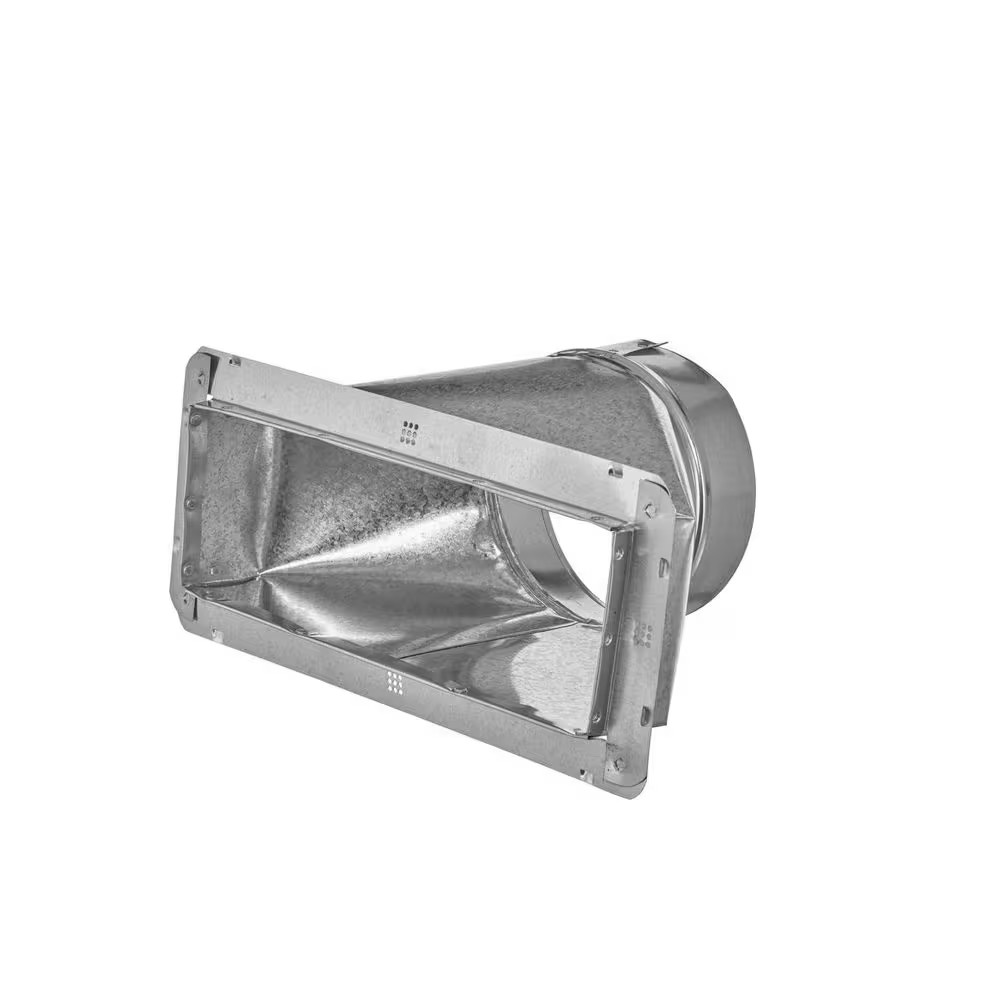 12 In. X 4 In. to 6 In. Universal Register Box with Flange