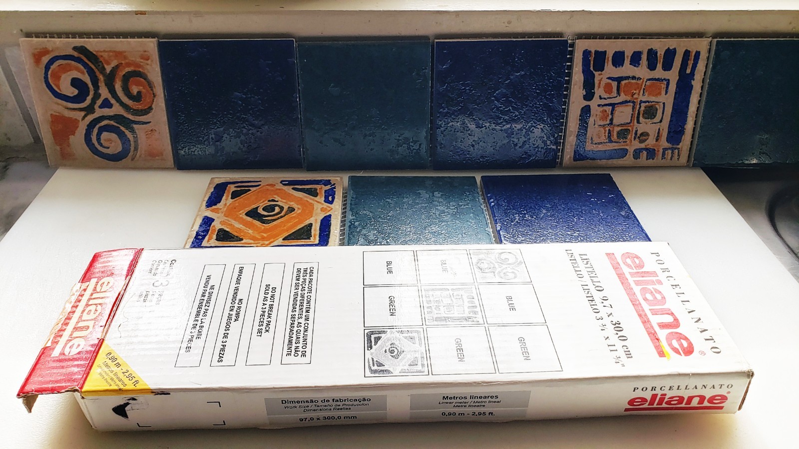 eliane Porcellanato Deco SIENNA COTTO 4 x 12 Tile Panels -19 BOXES- 157′ (ehp21)