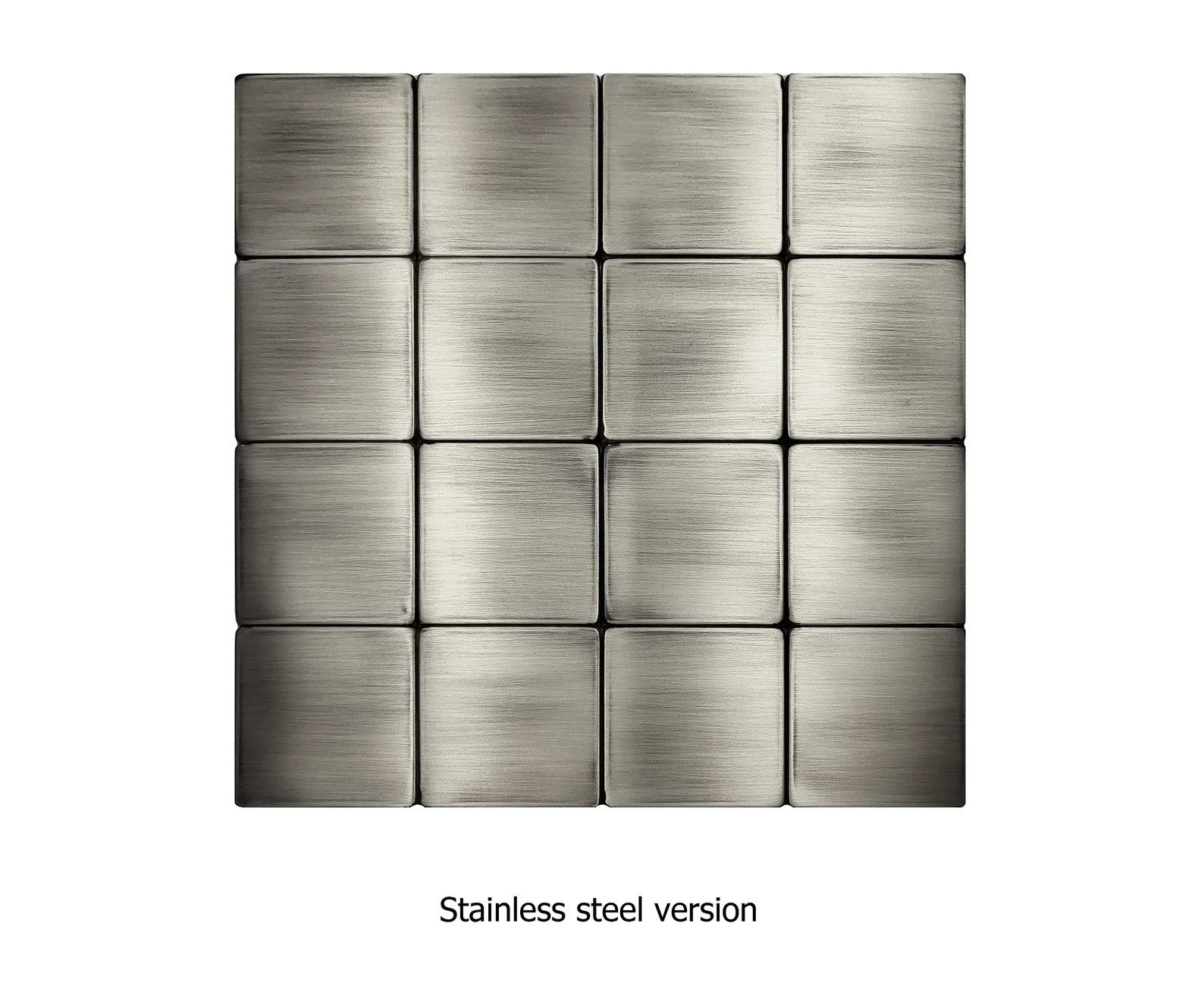 16-Piece Handmade Metal Tile Set – Wall Art for Kitchen- Fireplace – Accent Wall