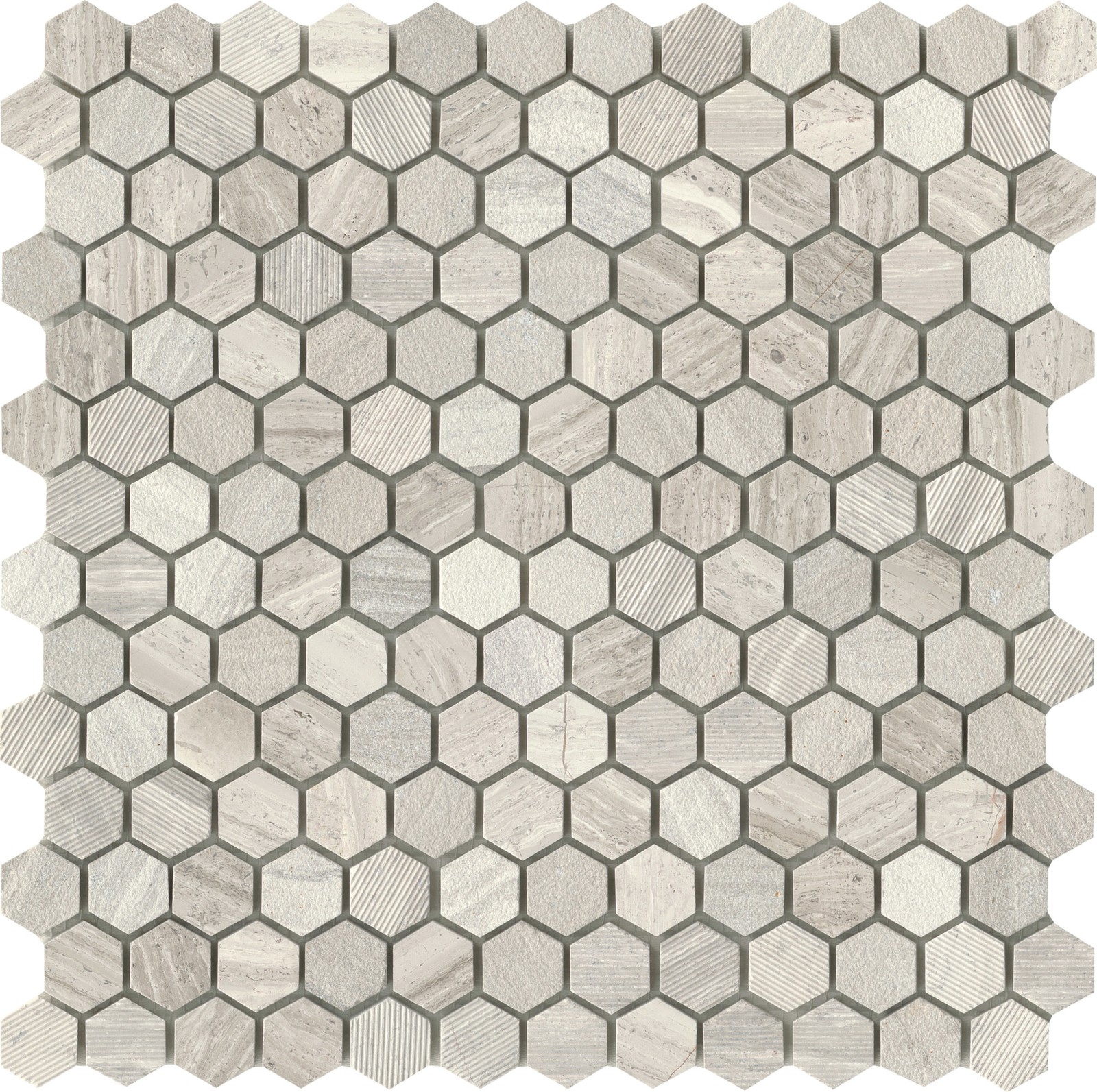 Emser Tile M05METR1212M1HV2 Marble – 12″ x 12″ Geometric Wall – Off White