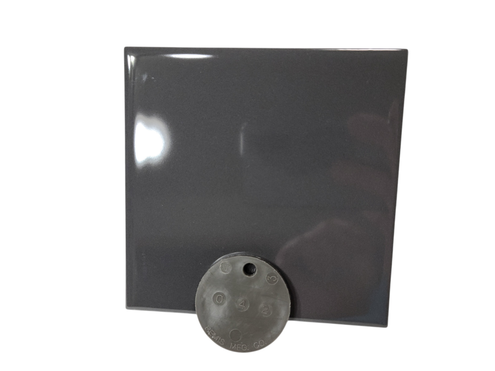 Dark Gray Ceramic Tile 4.25 in Subway Square Shower Backsplash Mid Century Grey