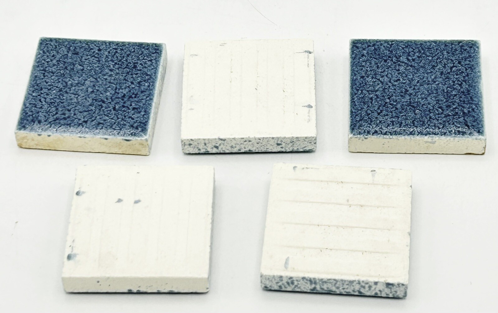 25 pc. Blue Cobalt 1 3/8 Square Ceramic Tile Crystalline American Olean Mosaic