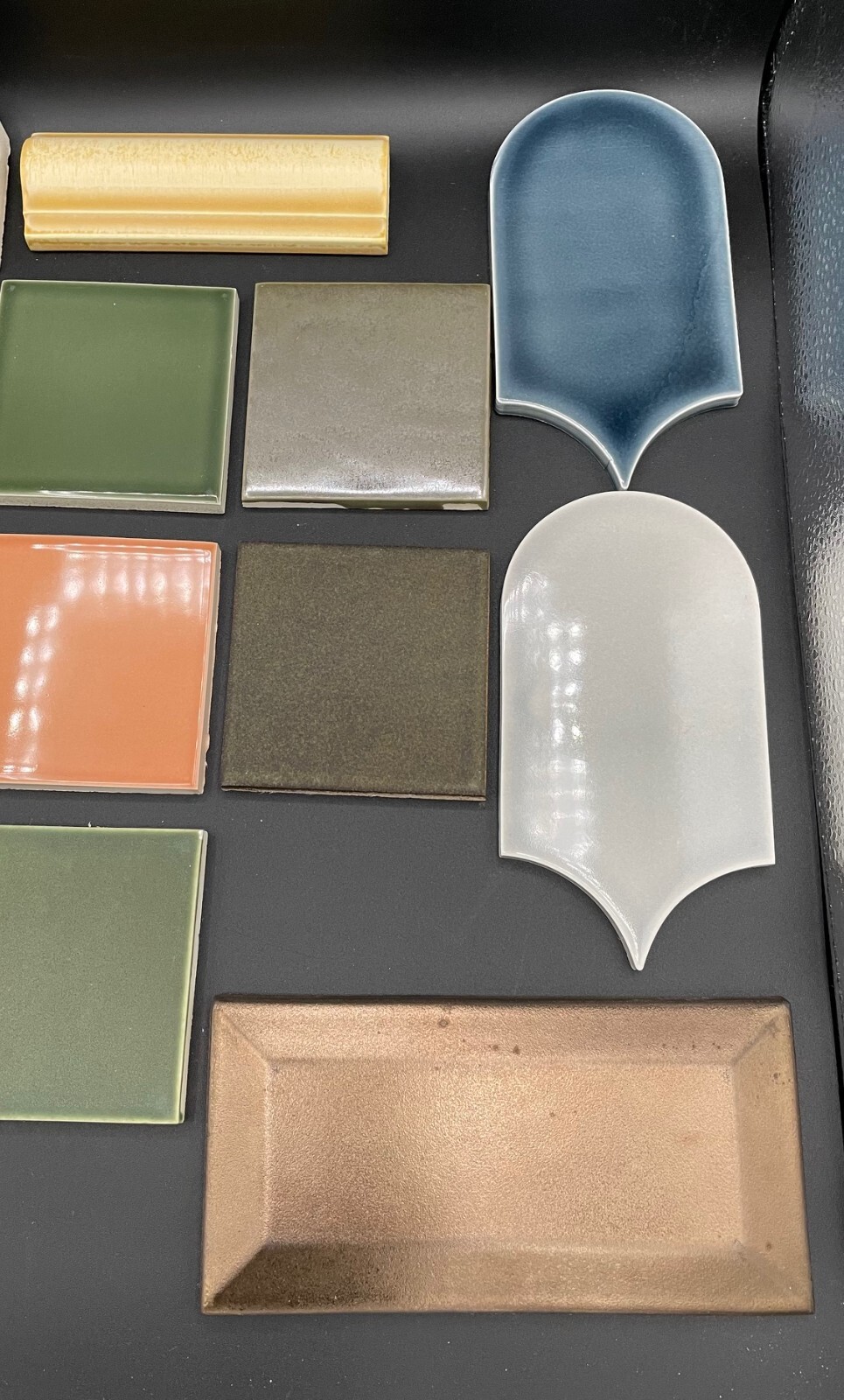 LOT 16 Misc Pratt + Larson Ceramic Tiles – Square, Border, Elongated Fan, Etc.