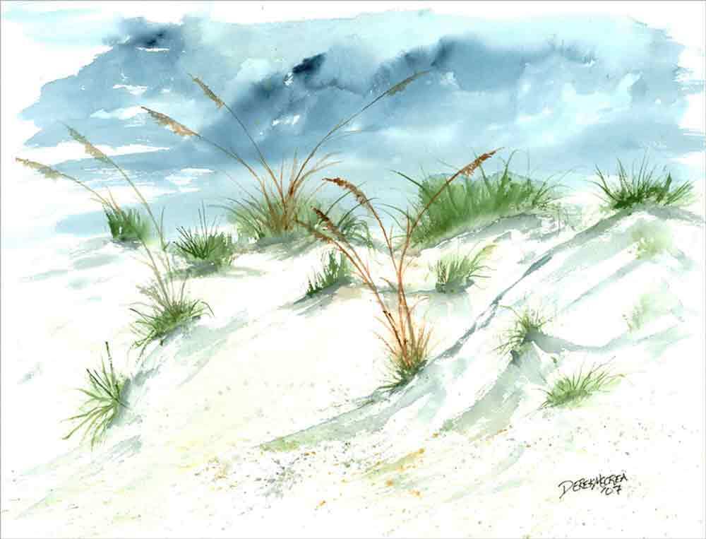 Sand Dune Accent & Decor Tile Derek McCrea Beach Art DMA017AT