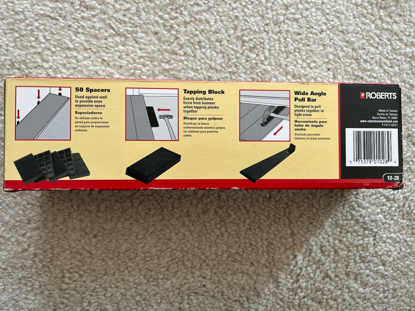 Roberts Flooring Installation Kit 10-28 for Laminate & Hardwood – 2-Piece Set