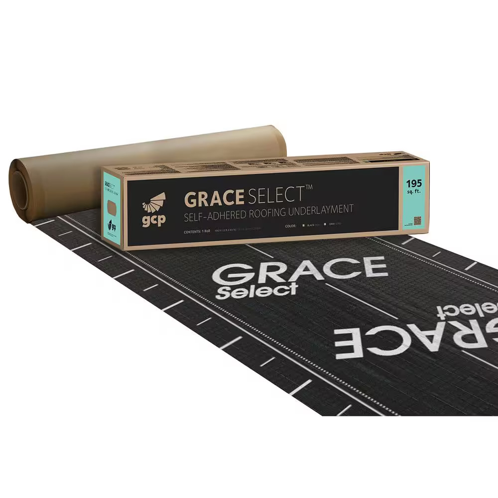 Grace Select 36 In. X 65 Ft. Roll Self Adhered Roofing Underlayment (195 Sq. …