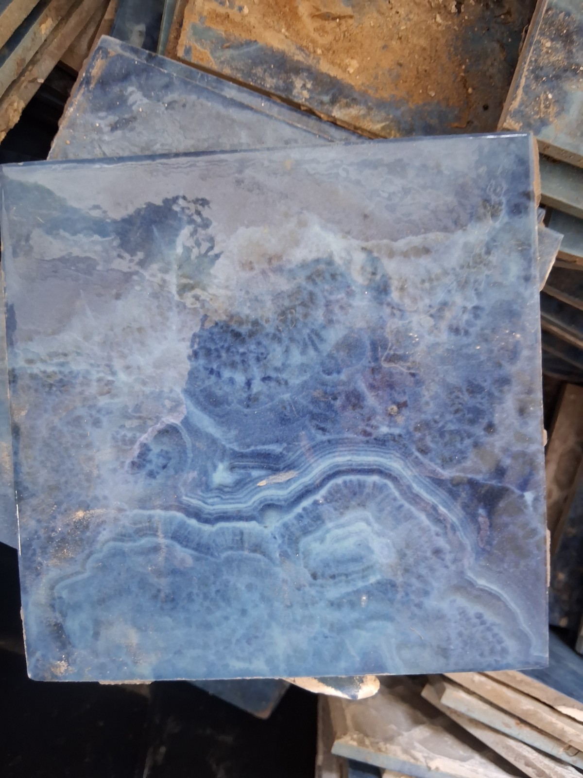 Large tub of ceramic tiles 5.75″ sq