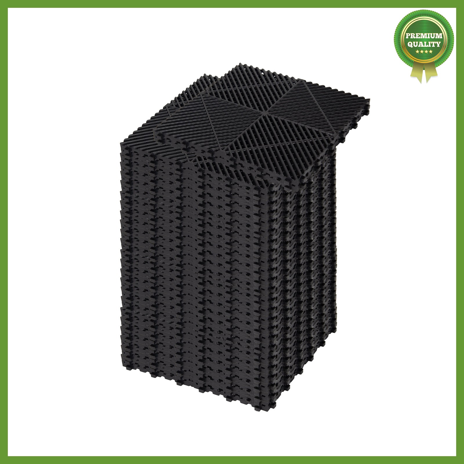 Garage Floor Tiles Interlocking 25 Pack Flooring Tiles 15.75×15.75″ For Patio