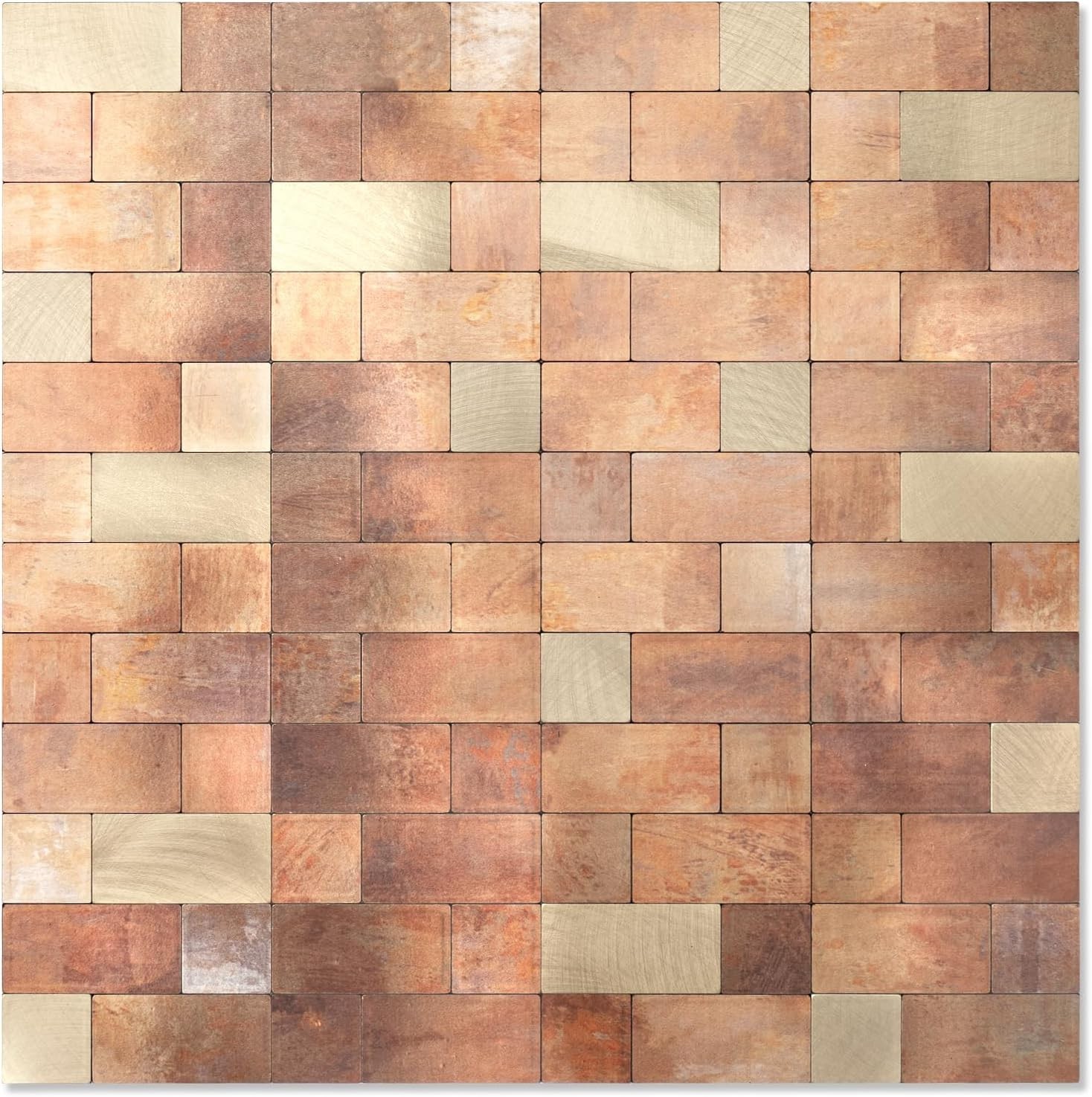 Peel and Stick Backsplash Tile, Stick on Stainless Steel Backsplash Metal Til…