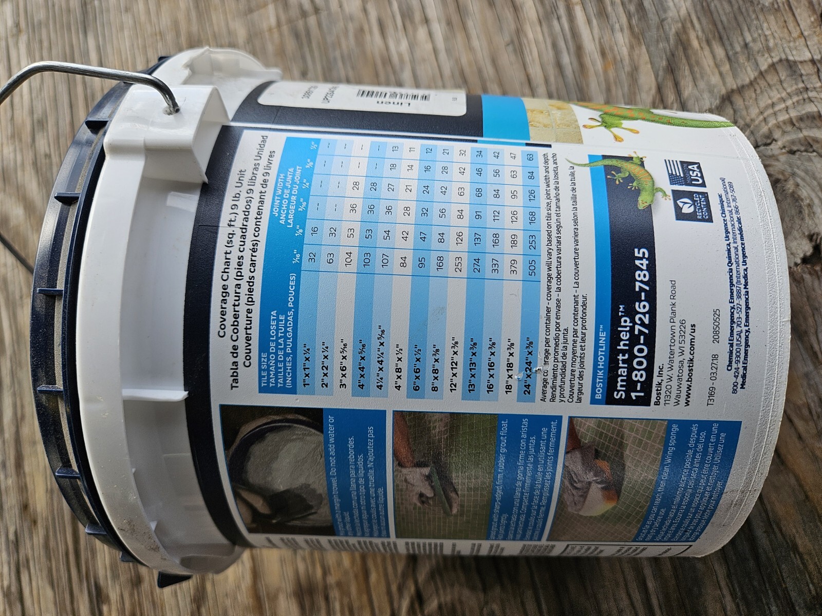 Bostik TruColor Rapid Cure Premixed Urethane Grout 9 Lb by Bostik Color: Linen