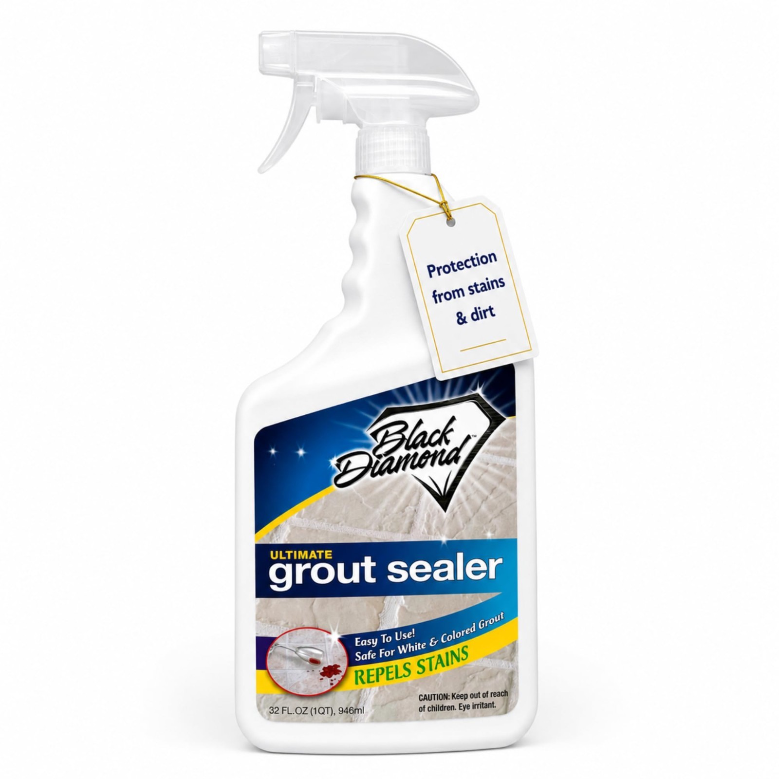 Professional Grout Sealer for Tile & Stone – Stain & Moisture Resistant, Easy-Cl