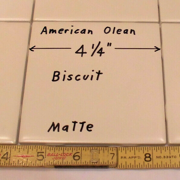 1 pc. 4-1/4″ Ceramic Tile *Matte Biscuit* by American Olean “New Stock”