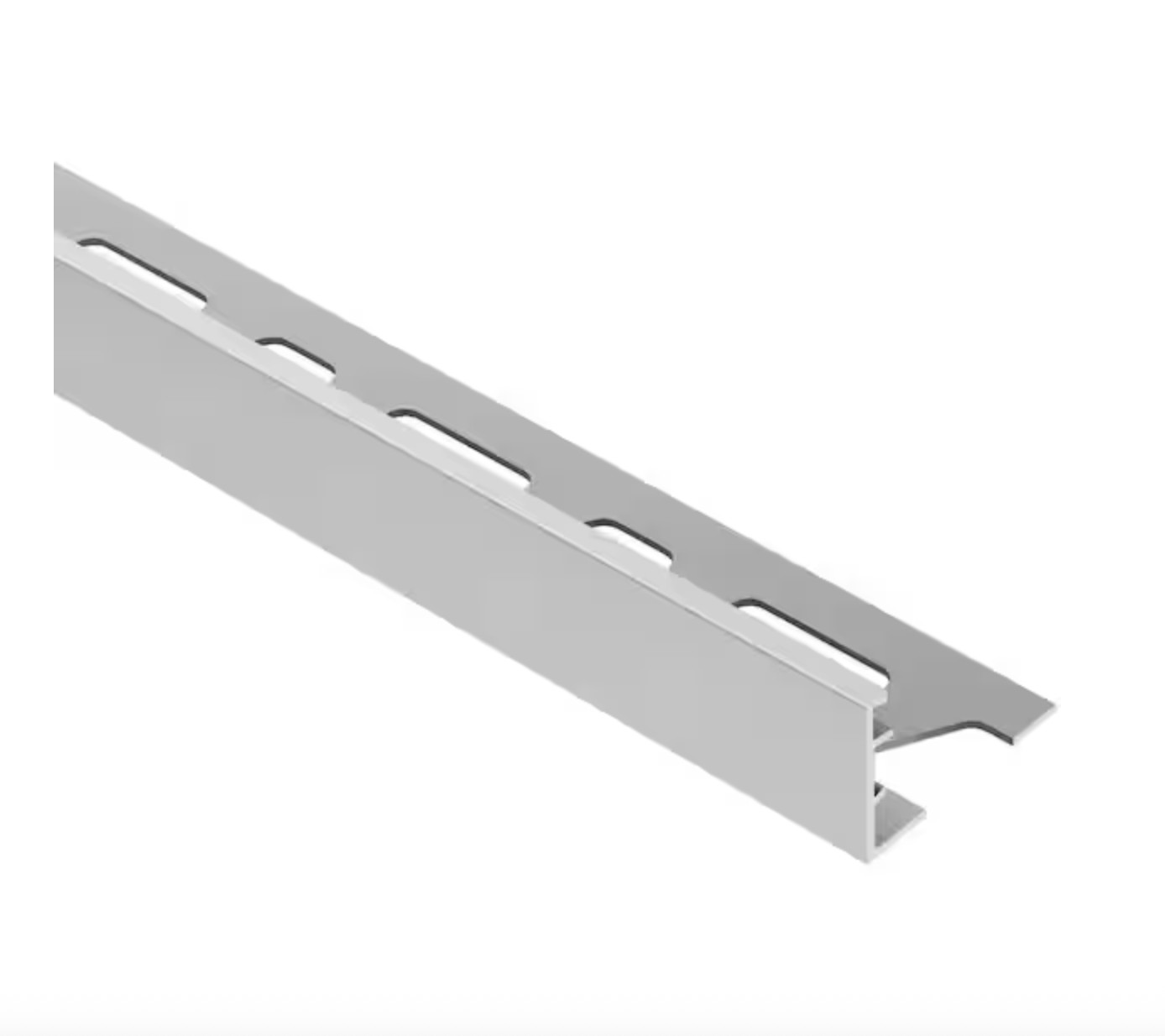 Schluter Schiene Satin Anodized Aluminum Tile Edging Trim – 1″