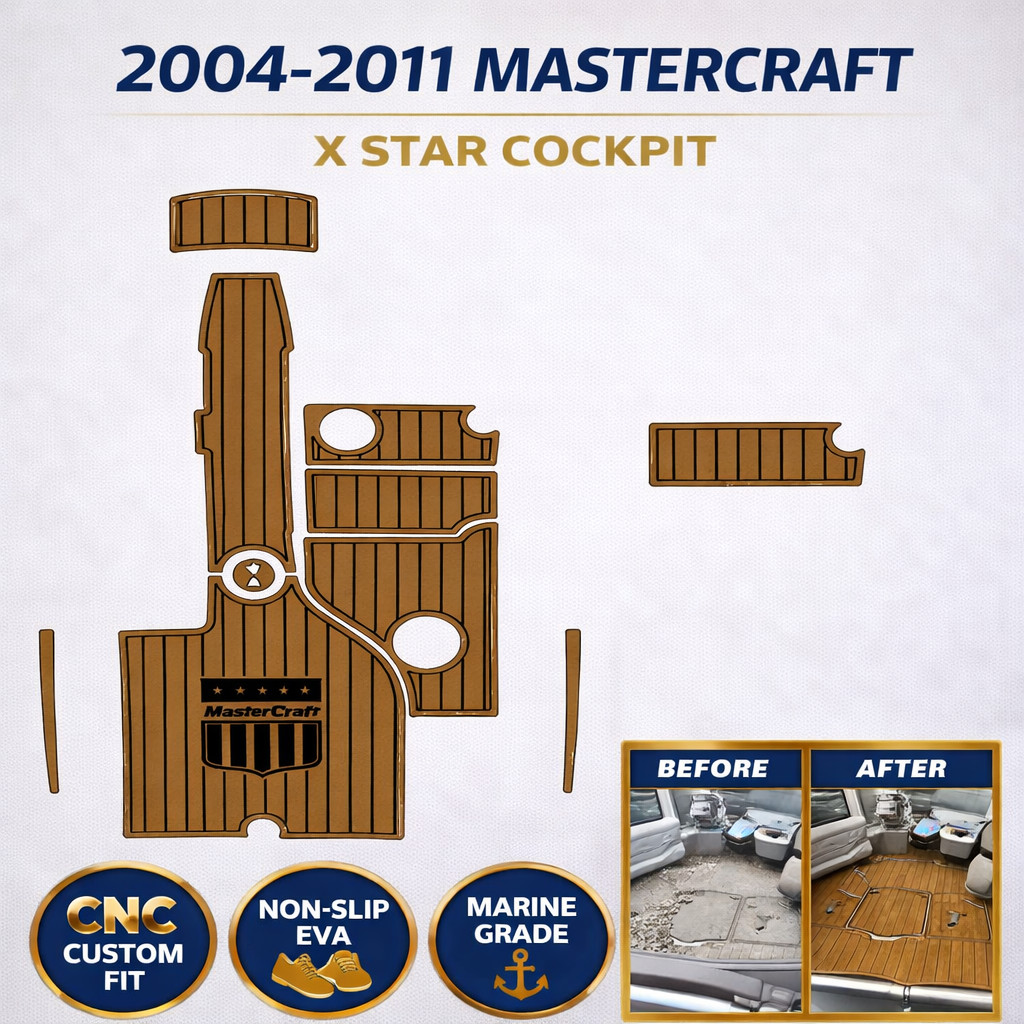 MasterCraft X Star 2004-2011 EVA Foam Boat Decking Cockpit Custom Fit