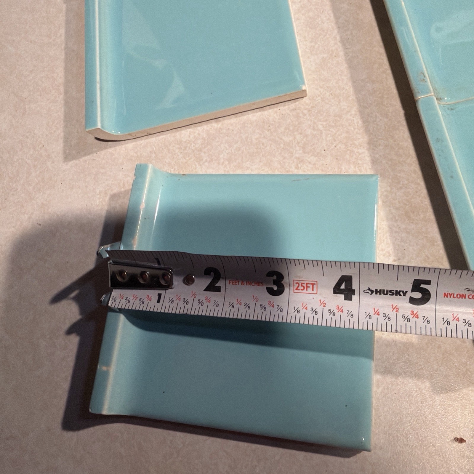 30 Vintage Pomona Ceramic Blue Base Tiles Bathroom Kitchen Mid Century Modern