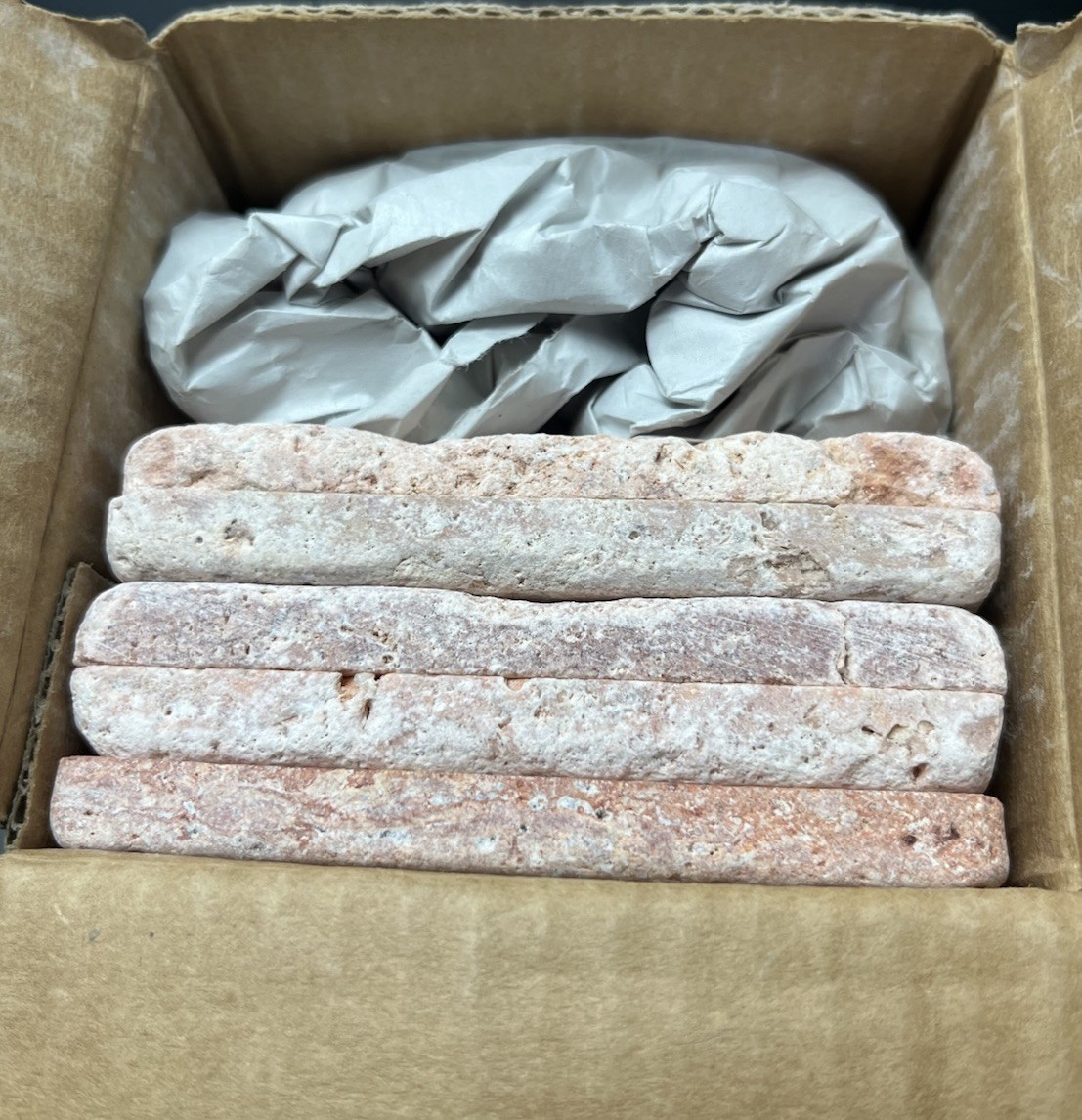 Rosso Marble 4×4 Tile Lot of 5 – Natural Stone – Repair Pieces