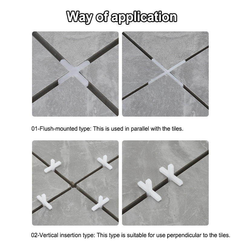 1000Pcs Cross Tile Spacers 1/16″ 1.5mm Plastic Spacers for Ceramic Wall Tile