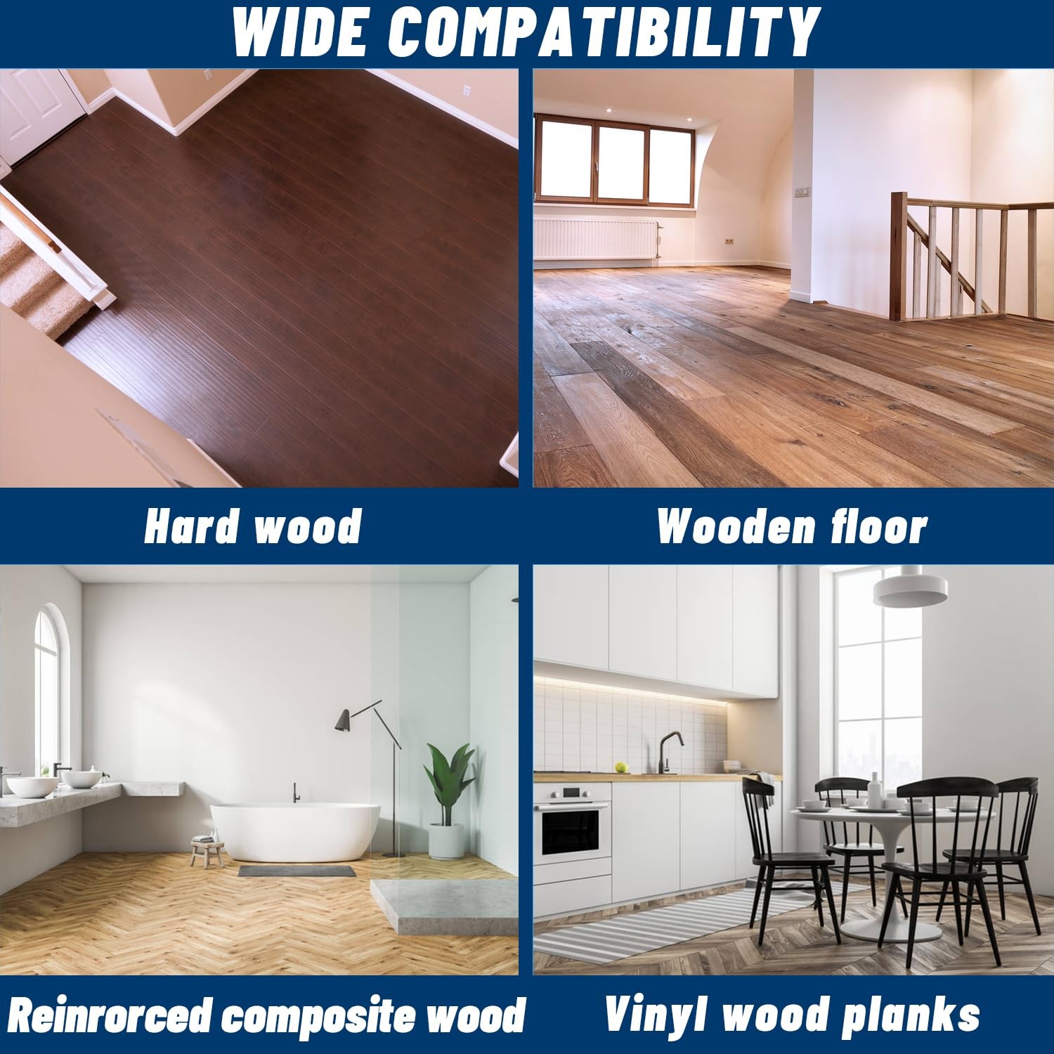 20-Pack Floor Spacers, 1/4 Inch and 1/2 Inch Spacing, Laminate Wood Flooring New