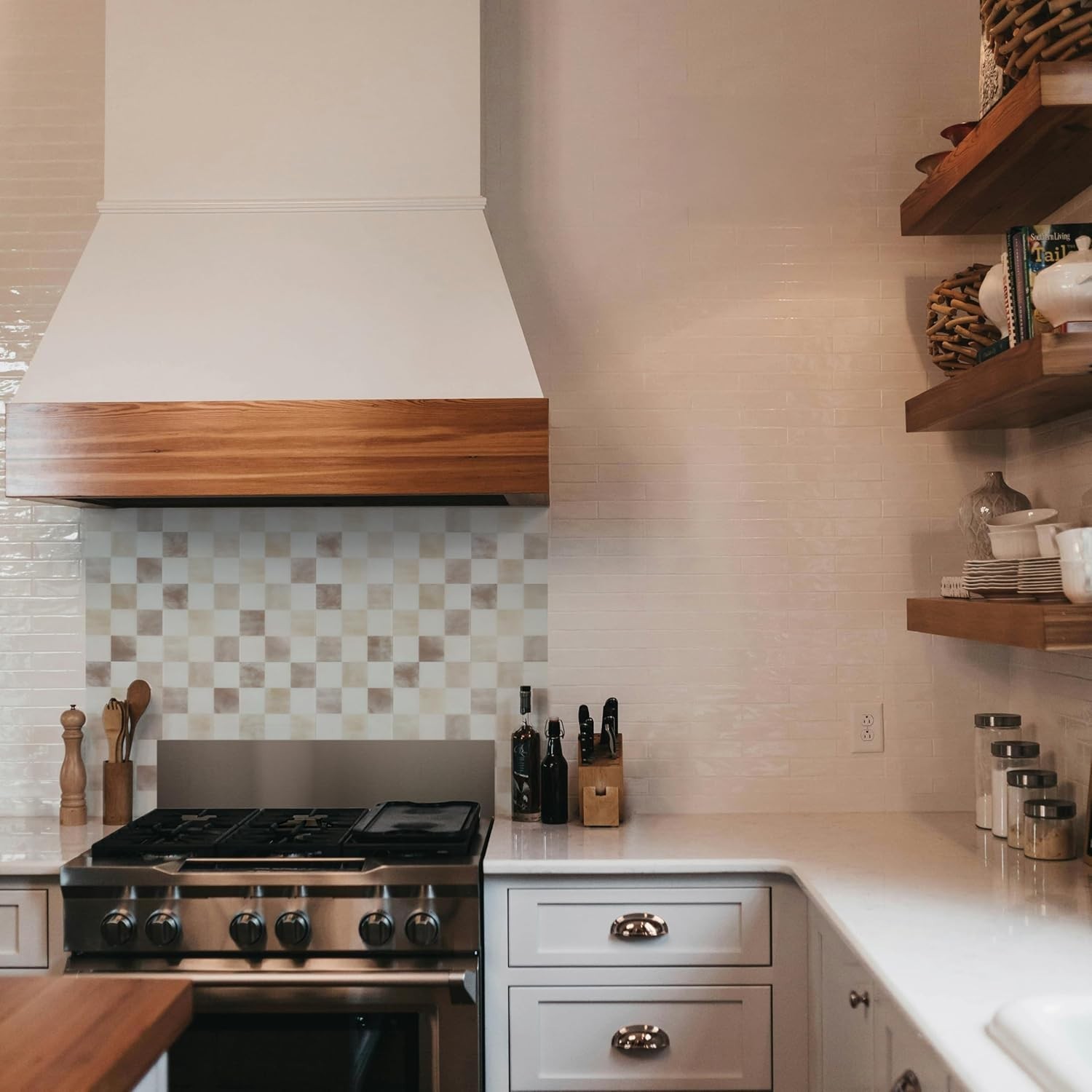 Stylish 3D Peel and Stick Backsplash Tiles – 5 Sheets, Easy to Clean & Maintain