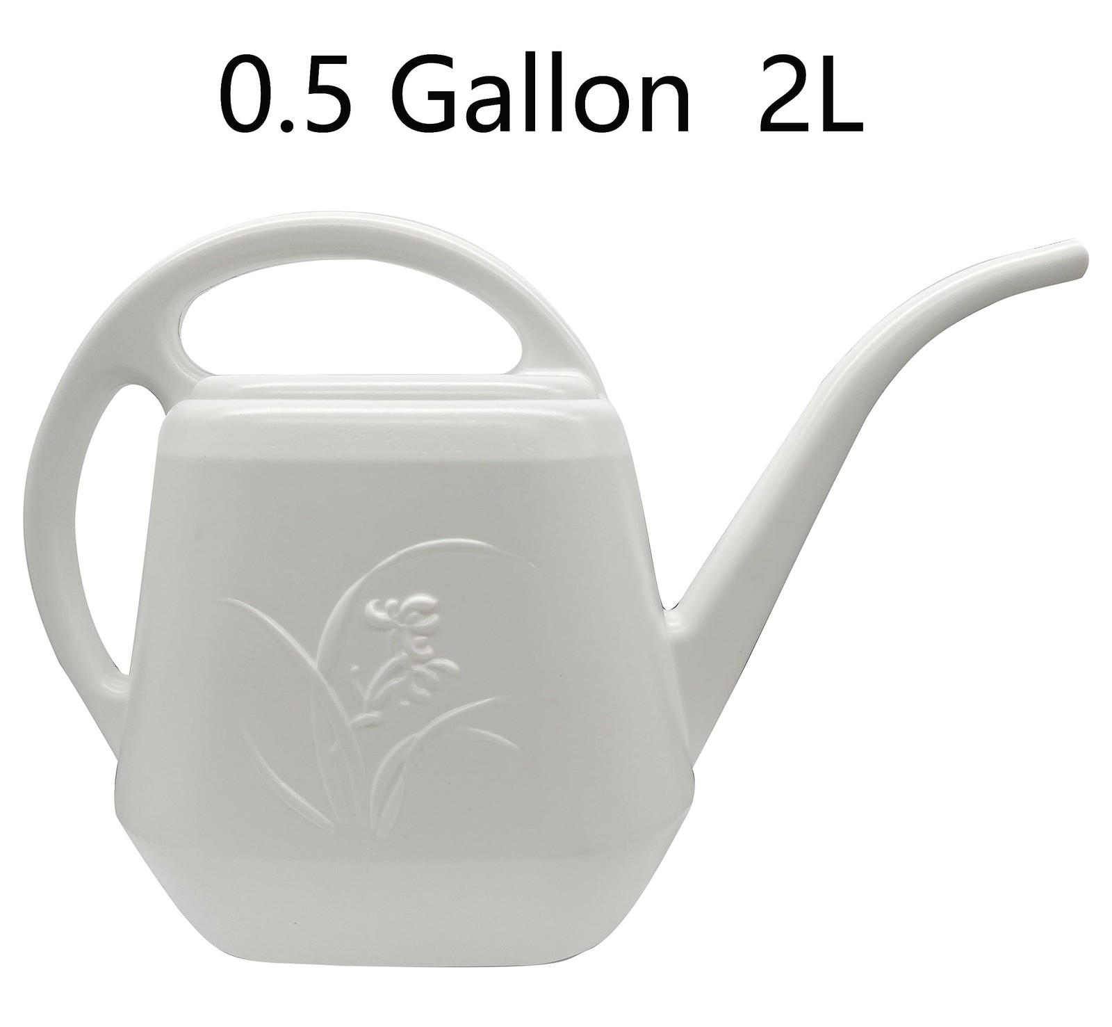 Watering Can for Home Garden – White Color – 1/2 Gallon