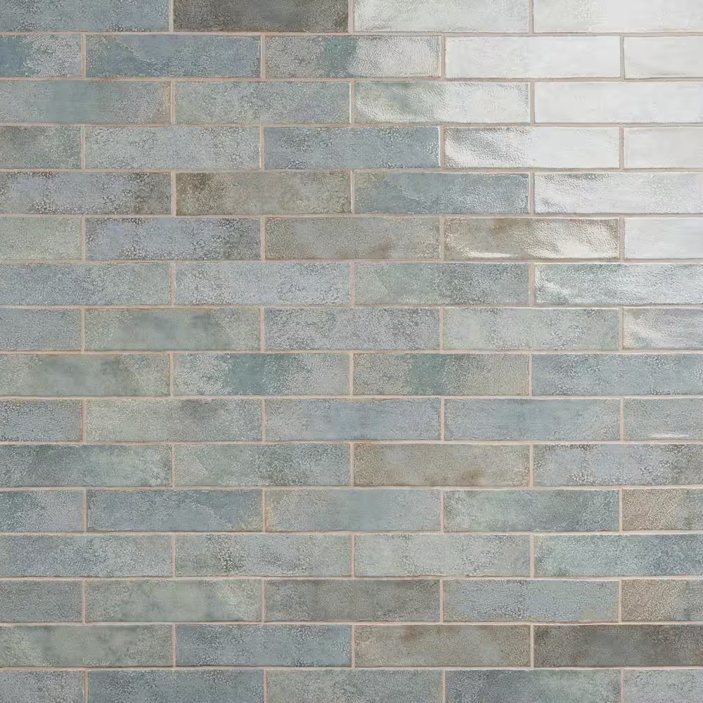 Mandalay Green 2.95 In. X 11.81 In. Polished Ceramic Wall Tile (5.38 Sq. Ft./Cas