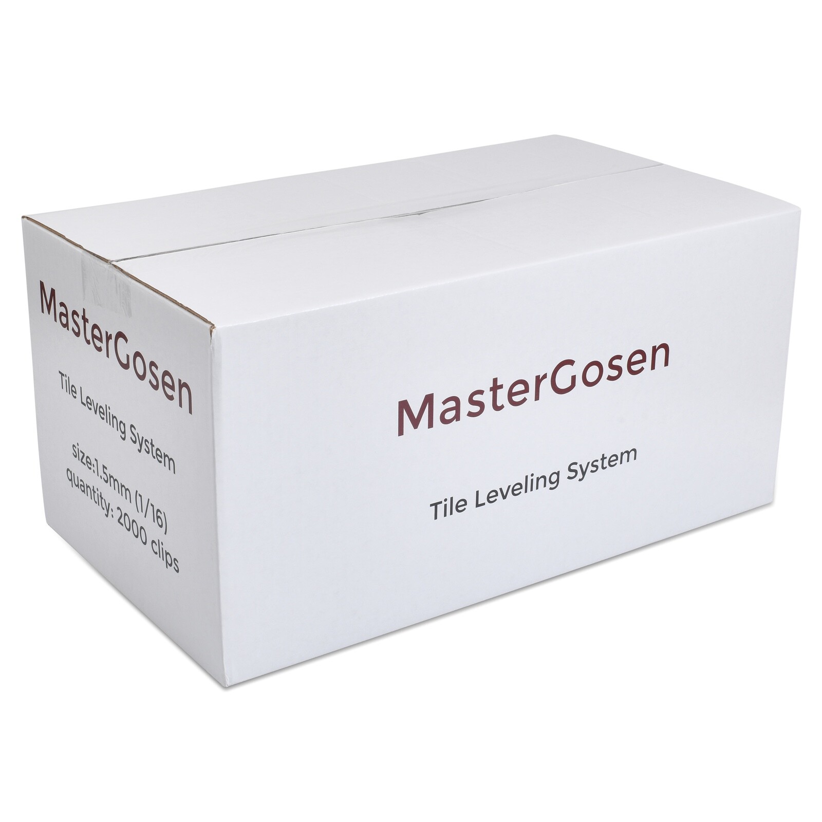 MasterGosen Tile Leveling System – 1/16″ (1.5mm) Clips, 2000-Pack