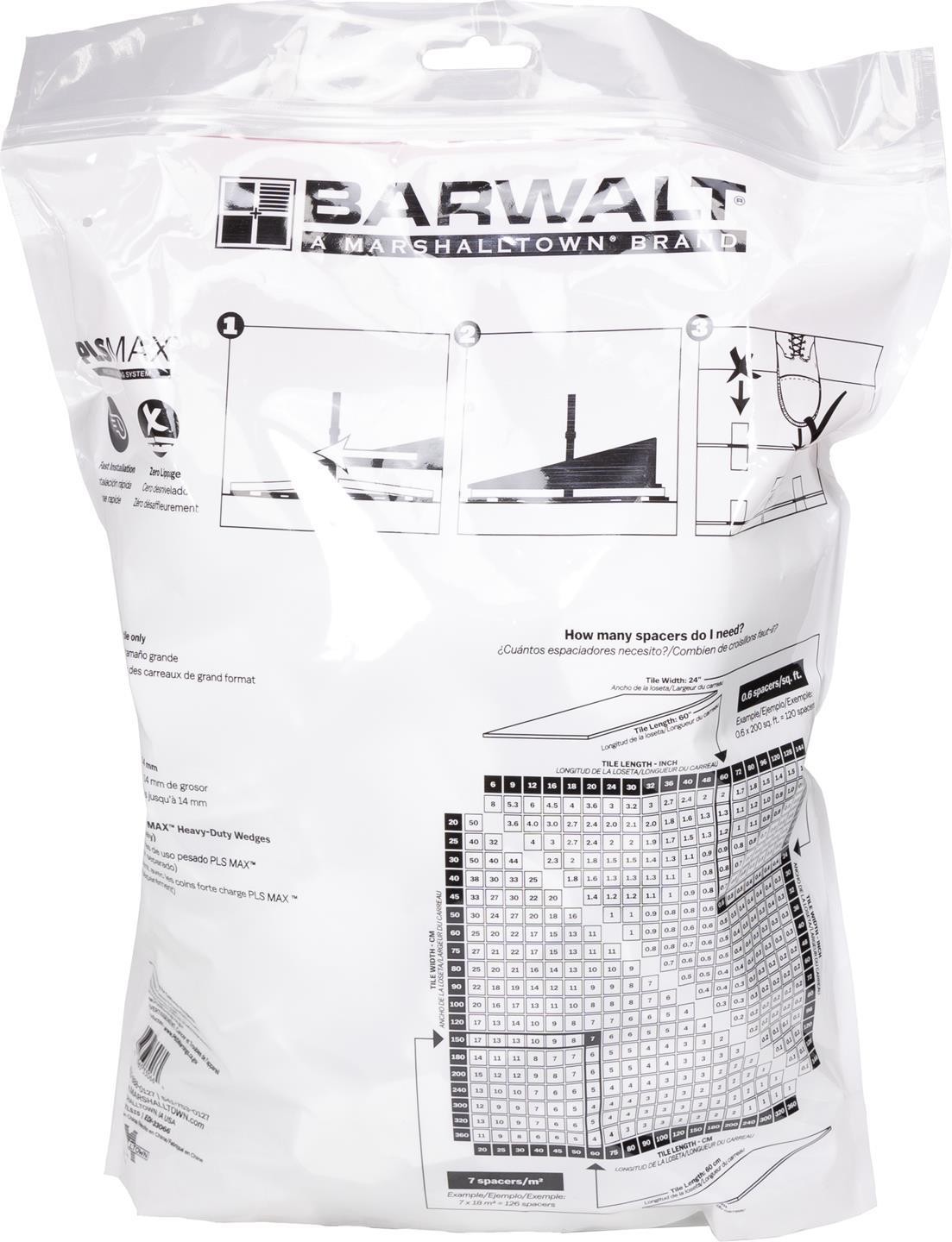 BARWALT 1/16″ PLS Max bases, 200pc – HDWTLS15