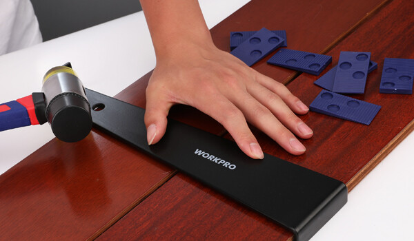 WORKPRO Laminate Flooring Installation Kit- Rubber Mallet with Fiberglass Handle