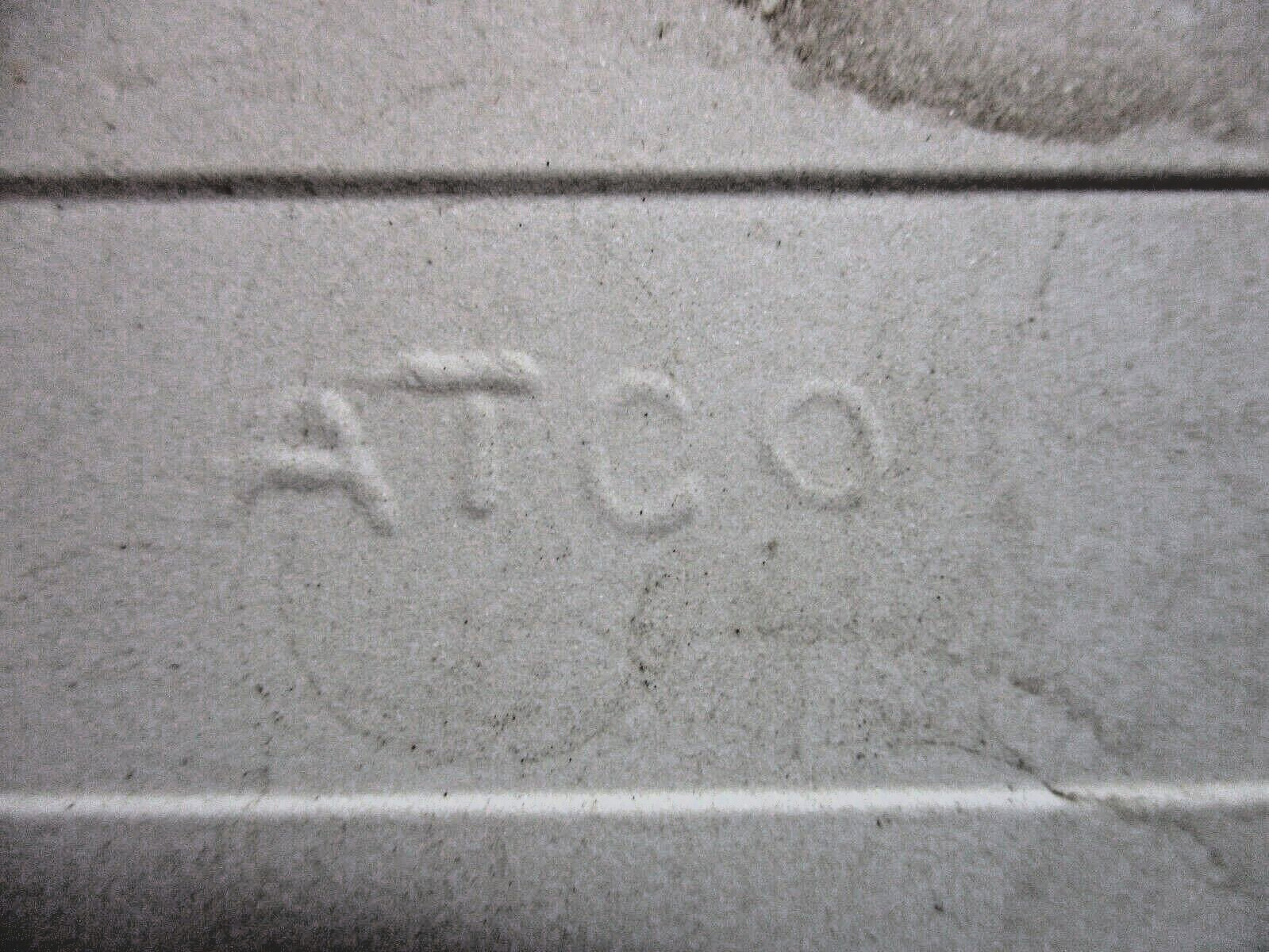 1 Wall Tile Atco USA 4-3/8″ Sq. Aqua Green Turquoise Ceramic 1950s Retro Vintage