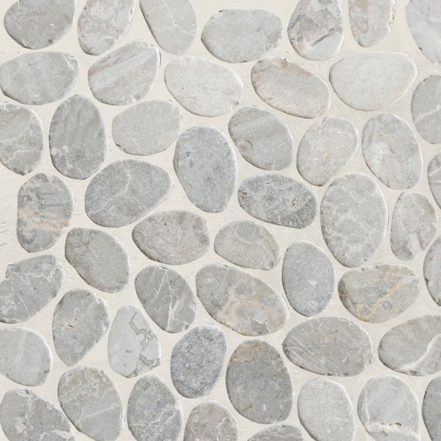 Smoke Grey Sliced Pebble Mosaic Wall & Floor Tile ($11.37/SqFt)